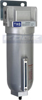 HEAVY DUTY INDUSTRIAL RATED HIGH FLOW PARTICULATE FILTER, IN-LINE WATER TRAP by THB