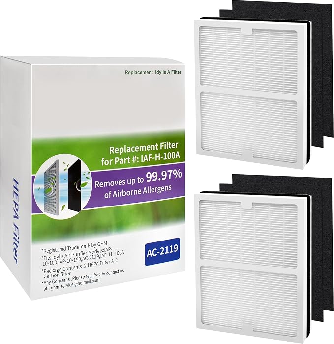 Replacement Idyllis Air Purifier Filters AC-2119, Replacement Idylis A Filters - Image 5