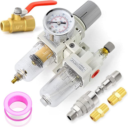 MEANLIN Air Compressor Moisture Filter, AC2010 Air Line Filter, 1/4" NPT Inlet by MEANLINMEASURE