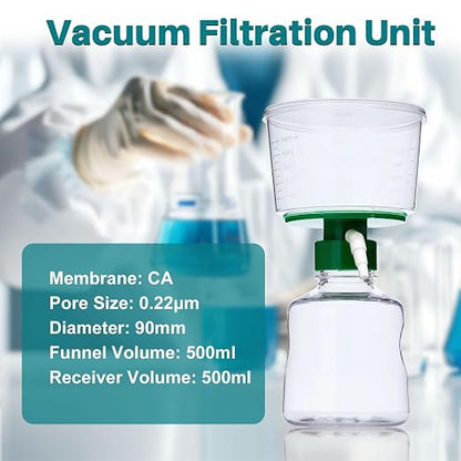 500ml Vacuum Filtration System, Disposable Sterile Vacuum Filter Units - Image 3