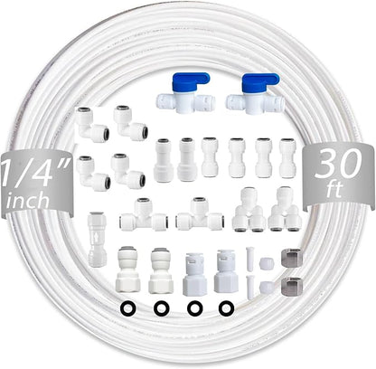 NSF 1/4" inch Water Line Tubing and Push to Connect Fittings by Unknown