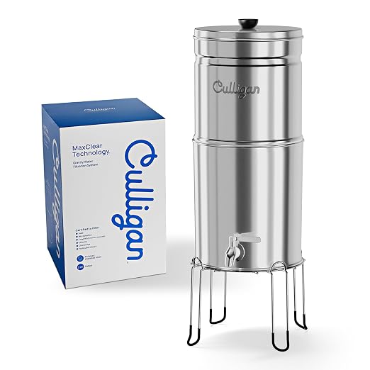 Culligan MaxClear 3 Gallon Gravity Water Filter System, Polished - Image 2