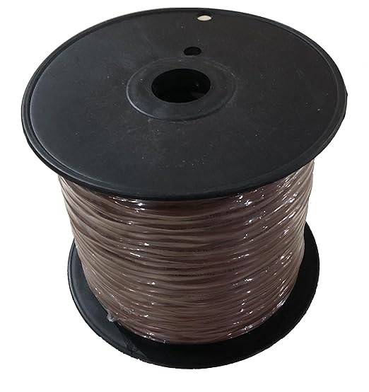 EASTWIRE 18/2 500ft Thermostat Wire, Solid Copper Wire, 18 Gauge Conductor, ETL Listed CL2 Power Limited Circuit Cable for Indoor/Outdoor Low Voltage Applications Use,Brown