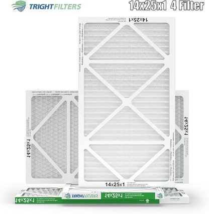 14x25x1 Air Filter 4 Pack, MERV 8 Pleated Dust Defense Air Filters Replacement - Image 9