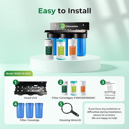 iSpring WGB31B-KSNC Whole House Water Filter System, SGS-Tested to Remove up to - Image 7