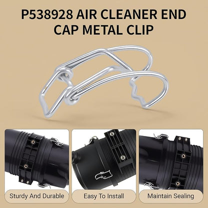 4 Pcs P538928 Air Cleaner End Cap Metal Clip Compatible - Image 3
