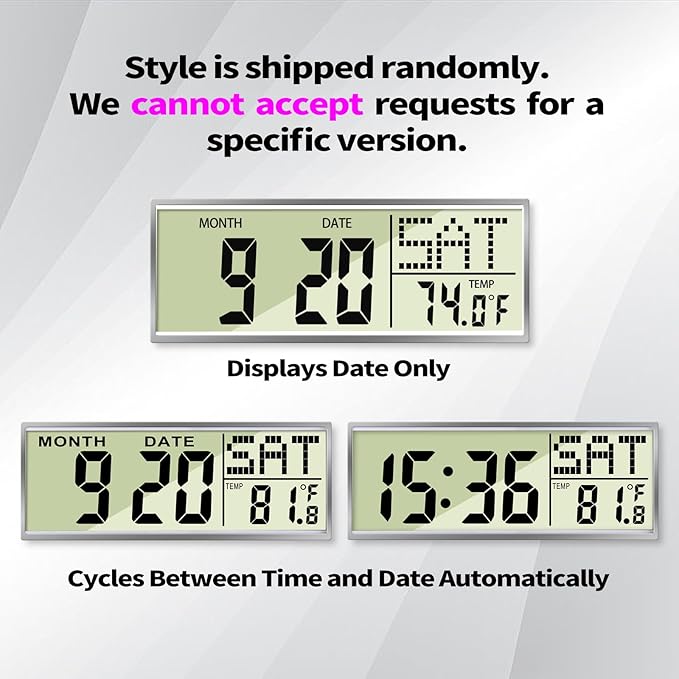 Modern Round Retro Digital and Analog Wall Clock Silent Calendar Colorful World Map Vintage Clocks with Date and Temperature Week Quiet Non-ticking Kid Room Office Kitchen Decor for Bedroom 12 Inch