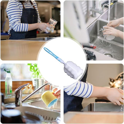 360° Rotatable Head Soft Bottle Brush - Image 4