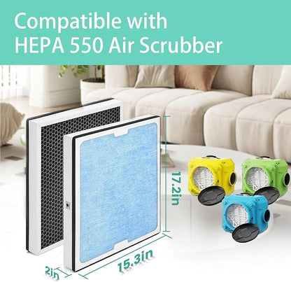 2-in-1 HEPA Activated Carbon Filter Replacement - Image 2