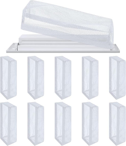 Zonon 12 Pcs 4 x 10 Inch Floor Register Trap Cover Vent Screen by Zonon