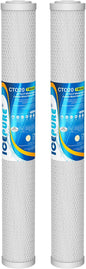 ICEPURE 1 Micron 20" x 2.5" Whole House CTO Carbon Sediment Water Filter by ICEPURE