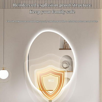 JSLJDM 700 X900 mm Illuminated Backlit LED Bathroom Mirror, Wall Mounted - Image 6