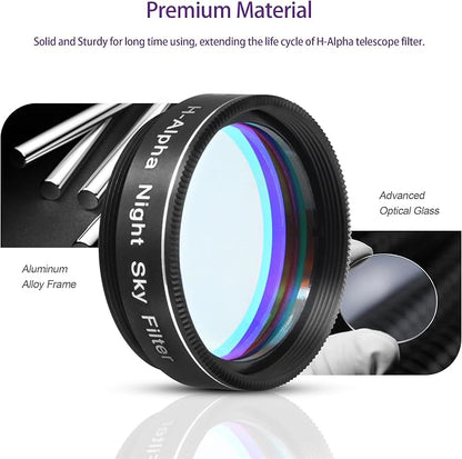 Astromania Telescope Filter, 1.25 Inches Narrowband Hydrogen Alpha Filter - Image 2