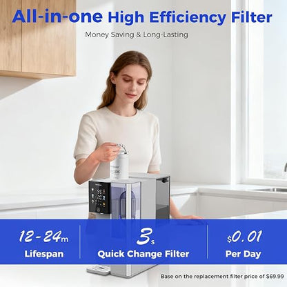 C5 Countertop Reverse Osmosis Water Filter, Hot and Cold RO System-3s Instant - Image 8