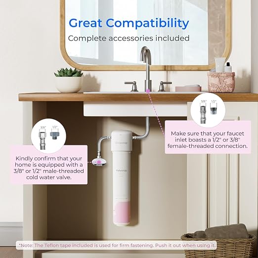Waterdrop BFU1 Water Filter for Bathroom for Face Care, Soft Water, - Image 5