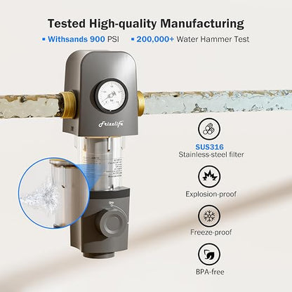 Frizzlife 40 & 100 Micron Spin Down Sediment Water Filter - Image 6