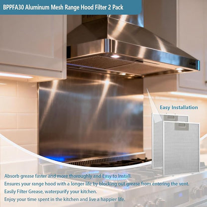 BPPFA30 Range Hood Filter 11.81" x 16.25" Replacement - Image 7