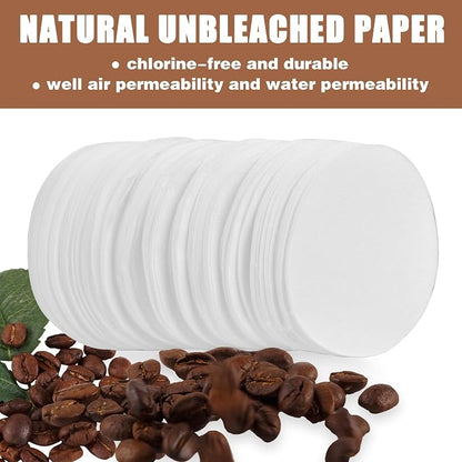 CEYAZYE 200 PCS Round Coffee Filter Paper, 56 mm Disposable Coffee Filters - Image 2