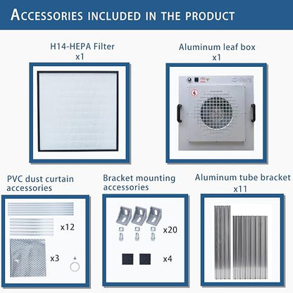 FAFAGLGL， FFU， HEPA H14-Filter Laminar Flow Hood ，Updated FanFilter - Image 5
