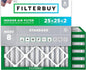 Filterbuy 25x25x2 Air Filter MERV 8 Essential Dust & Allergy Defense, by Filterbuy