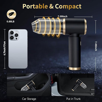 Handheld Car Vacuum Portable Cordless, 4 in 1 Handheld Vacuum Cleaner 15000PA - Image 6