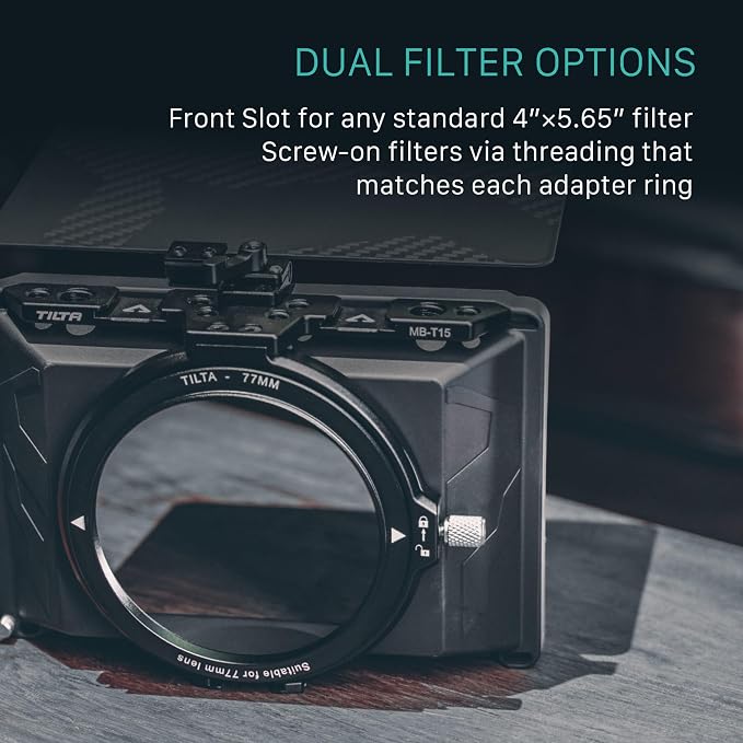 Tilta Mini Matte Box | 15mm Rod Adapter & 4 Lens Adapters | Lightweight | - Image 4