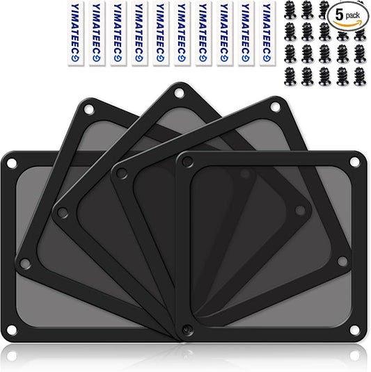 Dust Filter PC 120mm for Computer Cooler/PSU/Routers Nylon 80 Mesh, Magnetic by YIMATEECO