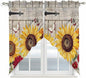 Red Yellow Sunflowers Swag Valances by Unknown