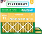 Filterbuy 24x24x2 Air Filter MERV 11 Superior Pet & Allergy Defense, by Filterbuy