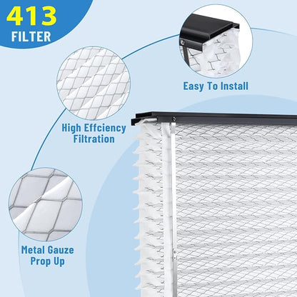 2 Pack 413 Replacement Air Filter, MERV 13 Furnace, Compatible - Image 3