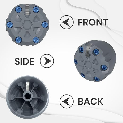 4 Pack - 2nd Gen Tacoma Accessories AC Knob Upgrade - 2005,2006,2007,2008,2009,2010,2011,2012,2013,2014,2015 Tacoma Climate Control Dial Mods Set - for Toyota Interior Replacement Kit