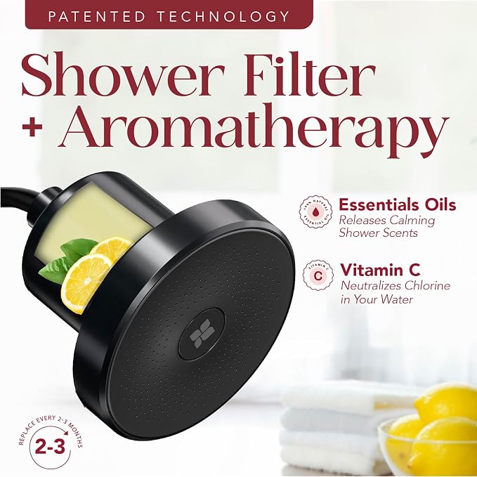 Vitamin C Shower Filter Replacement Cartridge + Shower Steamers Aromatherapy - Image 2