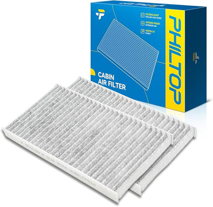 PHILTOP Cabin Air Filter w/Activated Carbon, Compatible by PHILTOP