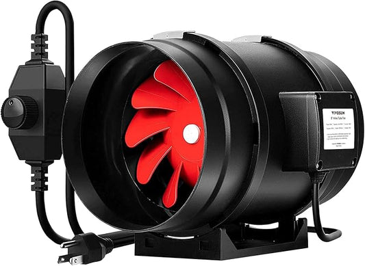 VIVOSUN R8 8 Inch 720 CFM Inline Duct Ventilation Fan by VIVOSUN