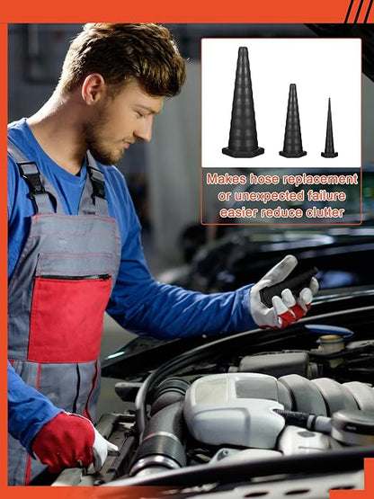 Hydraulic Oil Service Plugs Large Medium Small Sizes Multi Pack Rubber Drip - Image 4