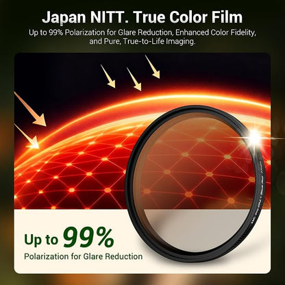 55mm Black Diffusion 1/4 & Reflectivity CPL 2 in-1 Filter - Image 5