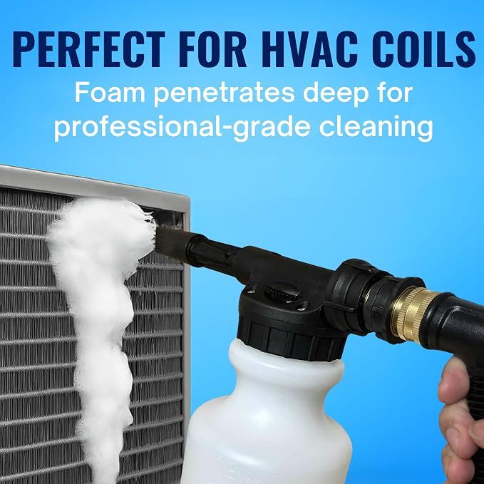 Coil Cannon Cleaner Mixing Sprayer, 2L Bottle, Automatic Dilution, Foaming Wand - Image 4