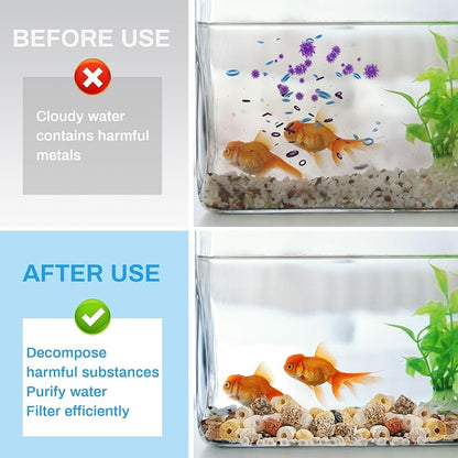 Timgle 3 Bags Aquarium Filter Media Bio Balls Ceramic Rings Set 1500 g Total - Image 6