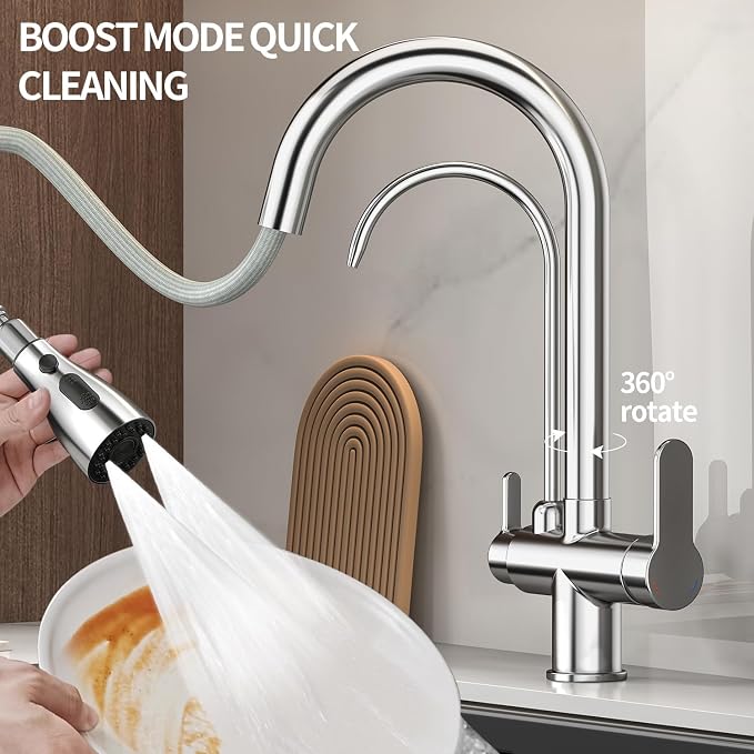 Kitchen Sink Faucet with Pull - Image 9
