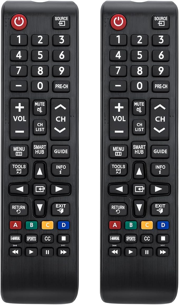 (Pack of 2) Universal for Samsung TV Remote Replacement,BN59-01301A for Samsung Smart TV LED LCD HDTV QLED SUHD UHD 4K 3D
