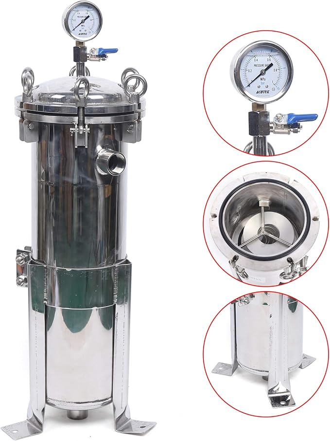 304 Stainless Steel Bag Filter Housing, Industrial Process Filter Housings - Image 7