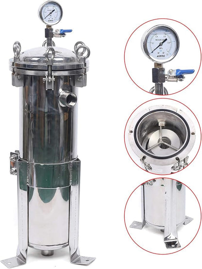 304 Stainless Steel Bag Filter Housing, Industrial Process Filter Housings - Image 7