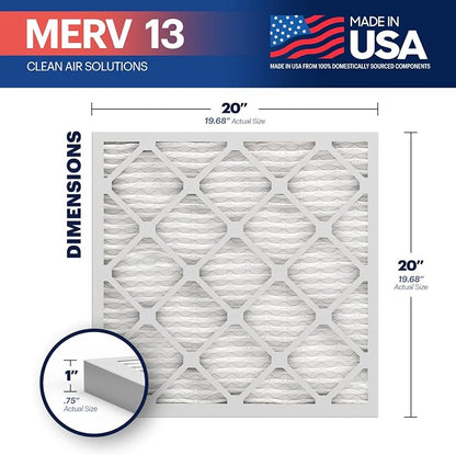 BNX TruFilter 20x20x1 MERV 13 AC Furnace Air Filter - Image 2