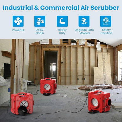 CADPXS Shield-550 Negative Machine Airbourne Cleaner HEPA Scrubber Water Damage - Image 5