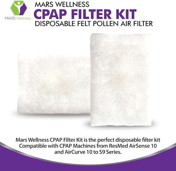 CPAP Filters Disposable Felt Pollen air Filter 40 Pack Compatible - Image 5