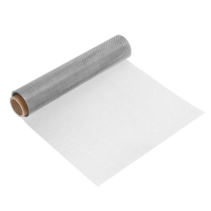 uxcell 30 Mesh 39" x 12" Woven Wire Mesh, 304 Stainless Steel Air Vent Filter by uxcell