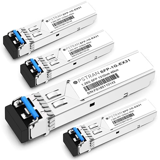 OPSTRAN 1000BASE-EX SFP Optical Transceiver Module Compatible with HPE H3C JD061A 1310nm 40km DDM Duplex LC SMF 4 Pack