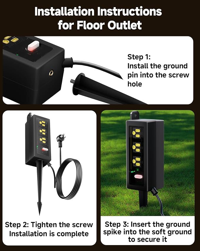 IP66 Outdoor Power Strip Waterproof,Iwister Heavy Duty Surge Protector, 25 FT Extension Cord, All-Weatherproof,6AC, Suitable for Outdoor, Work Room, Patio Gardens, Pool Parties