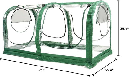 Porayhut Portable Greenhouse Tent, Easy Set-Up Gardening Flower House & Plant - Image 10