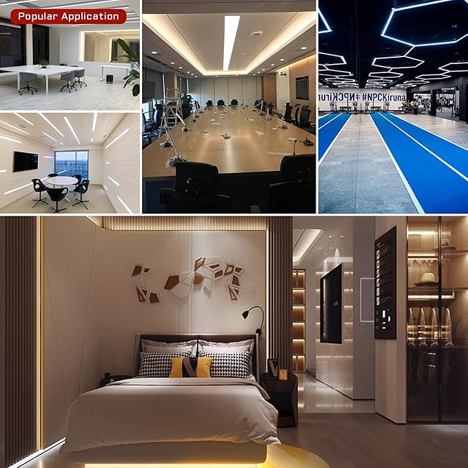 TUNICHX COB LED Strip Lights DC 12V LED Strip Flexible Super Bright LED Strips,16.4ft 3000K Warm White,CRI 90+,2400LEDs High Density Uniform Light for Home Room Decor (No Adapter or Controller)